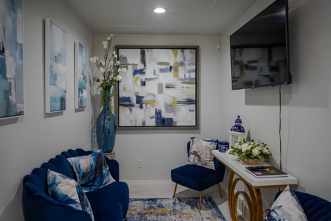 Living room at Heritage Comfort Living Homes